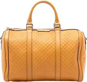 Gucci Pre-owned Handbags, female, Yellow, Size: ONE SIZE Pre-owned Vintage Handbag