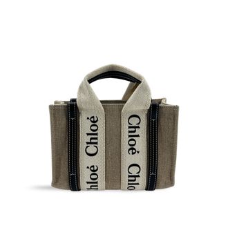 Chlo&eacute; Woody Mini Tote Bag Navy