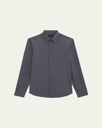 Theory Mens Sylvain Shirt in Structure Knit