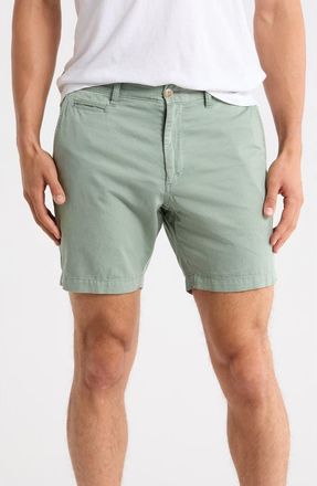 Johnnie-O Melrose Cotton & Linen Shorts in Blue Surf at Nordstrom Rack, Size 32