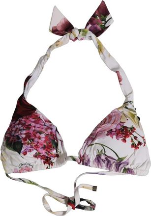 Dolce & Gabbana Triangle Bikini Top - Dames - Bikinis - Veelkleurig - S - Nylon - Badmode