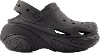Crocs Zwarte Bubble Crush Sandalen - Synthetisch - Dames - Klompen - Zwart - 37 EU - Schoenen