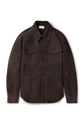The Row Bento Panelled Shearling Shirt Jacket
