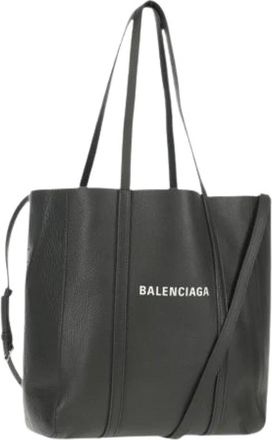 Balenciaga Pre-owned Vintage Tote Bag - Dames - Vintage Shopper - Grijs - ONE Size - Leer - Vintage