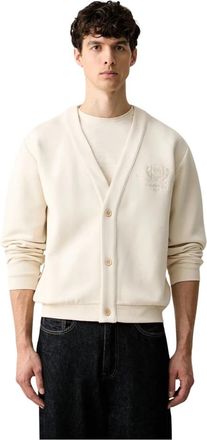 Guess Herald Cardigan - Heren - Vesten - Beige - XL - Katoen - Truien & Vesten
