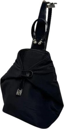 Loewe Pre-owned Leren Crossbodytas - Dames - Vintage Rugzakken - Zwart - ONE Size - Leer - Vintage