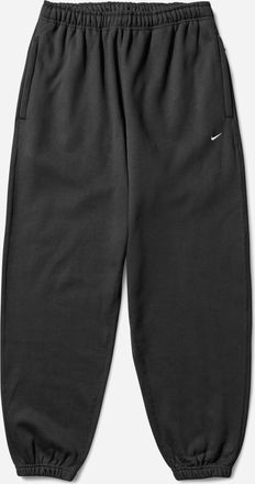 Nike Men s Solo Swoosh Cuffed Fleece Pants Black