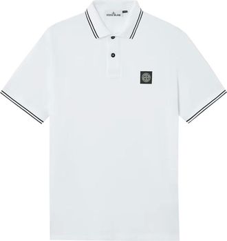 Stone Island Tops, Heren, Wit, XL, Klassiek Poloshirt in Diverse Kleuren