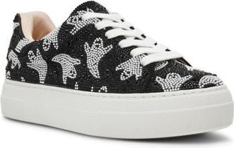 Betsey Johnson Zoe Platform Sneaker in Ghost at Nordstrom, Size 9