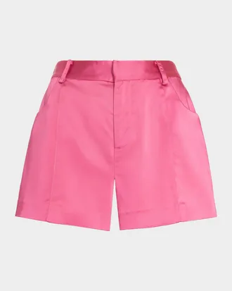 Ramy Brook Rosalind Satin Mini Shorts