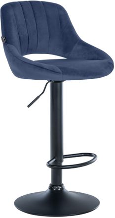 Clp Taburete De Bar Milet De Terciopelo Azul Negro