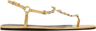 Maisons Skorpios Bianca Leren Sandalen - Dames - Sandalen - Geel - 37 EU - Leer - Schoenen