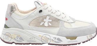 Premiata White Mased Sneakers
