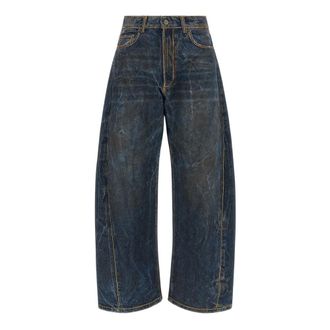 Giuseppe Di Morabito Wide-leg Jeans - Dames - Jeans - Blauw - Maat: W27 Katoen