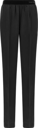 Tom Ford Black Silk Bottoms Womens Sleepwear
