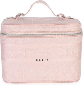 Dior Canvas Embroidered Cannage DiorTravel Vanity Case