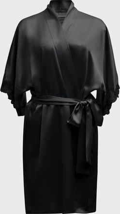 Christine Lingerie Bijoux Short Silk Robe