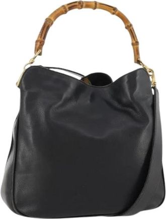 Gucci Pre-owned Vintage Handtas - Dames - Vintage Handtas - Zwart - ONE Size - Leer - Vintage