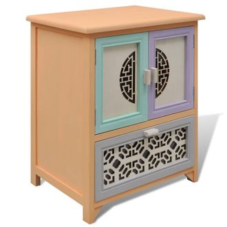 vidaXL Armario Auxiliar Multicolor 46 X 34 X 55.5 Cm Vidaxl