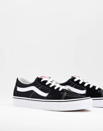 Vans Dames Sk8-Low Sneakers In Zwart