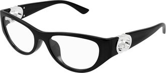 Gucci Cat-Eye Brillen - Dames - Brillen - Zwart - 54 MM - Accessoires