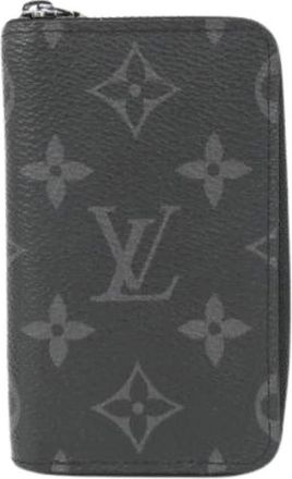 Louis Vuitton Pre-owned Wallets, male, Black, Size: ONE SIZE Pre-owned Monogram Eclipse Zippy Coin Purse