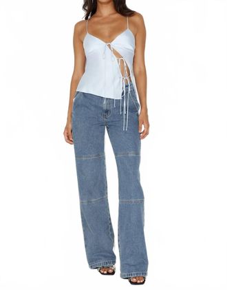 Lioness Mariah Cami Top In Pale Blue