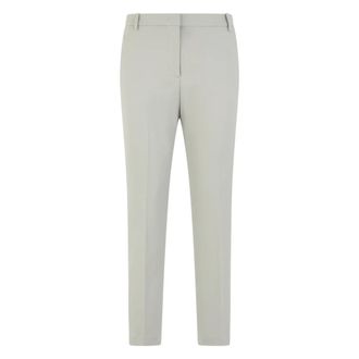 Pinko Slim-fit Trousers, female, Gray, Size: XS Light gray trousers in viscose