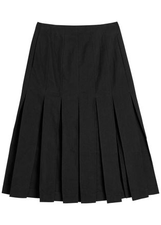 Simone Rocha Simone Rocha Panelled Cotton-blend Skirt - Charcoal - 6 (UK6 / XS)