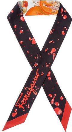 Ferragamo Ferragamo Printed Silk Scarf