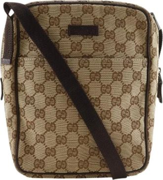 Gucci Borsa a tracolla in tela GG Pre-owned - - Pre-owned - Donna - Marrone - ONE SIZE