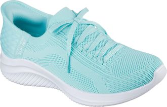 Skechers Womens Ultra Flex 3.0 Brilliant Path Sneakers, Aqua=aqua, 7.5
