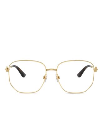 Dolce & Gabbana Eyewear Bril met geometrisch montuur - Goud