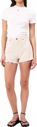 Rolla's Dusters High Rise Short In Off White