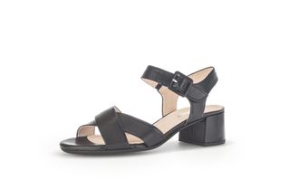 Gabor Womens Strappy Comfort Leather Sandals (Black, UK Footwear Size System, Adult, Women, Numeric, Medium, 4.5)