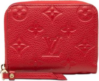 Louis Vuitton Pre-owned Wallets, female, Red, Size: ONE SIZE Pre-owned Vintage Leather Wallet