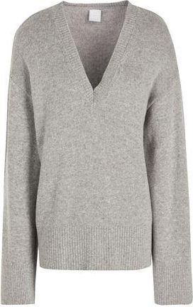 8 by YOOX RIBBED KNIT V-NECK OVERSIZED SWEATER