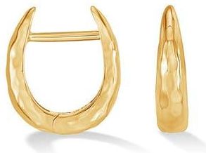 Dower & Hall Small Horseshoe Nomad Huggie Hoops in Yellow Gold Vermeil at Nordstrom