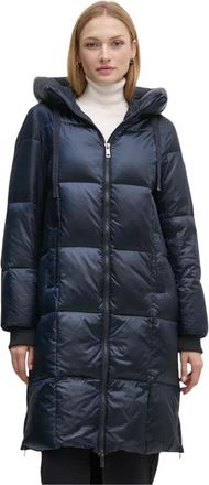 Mos Mosh MOS Mosh - MMNova Metallic Down Coat - Dames - Mantels - Blauw - Maat: XS Wol
