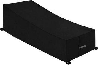 OEM Funda Para Tumbona Con Ventilaci&oacute;n, Impermeable, Cortavientos Y Anti-uv, De Tela Oxford 210d (200 X 75 X 40/80 Cm), Color Negro