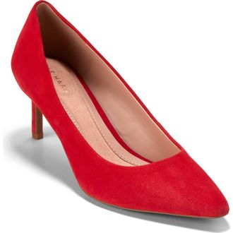 Cole Haan The Go-To Janey Pointed Toe Pump in Salsa Suede at Nordstrom Rack, Size 9.5