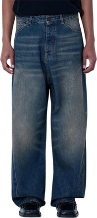 VETEMENTS Wijde Pijpen Denim Broek - Heren - Loose Fit Jeans - Blauw - W32 - Denim - Jeans