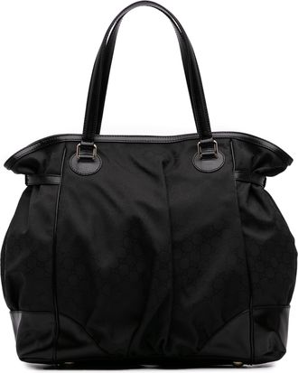 Gucci Pre-owned Womens Tote Bag Nylon - Black Textile - One Size