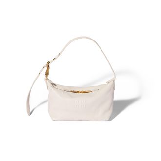 Miu Miu Spirit Nappa Leather Bag, Woman, Chalk White