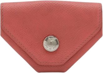 Herm&egrave;s Pre-owned Leren Portemonnee - Dames - Vintage Accessoires - Roze - ONE Size - Leer - Vintage