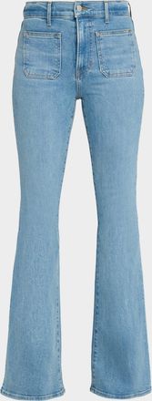 Veronica Beard Beverly High-Rise Skinny Flare Jeans