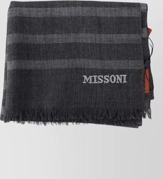 Missoni striped wool scarf