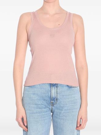 Loewe anagram ribbed tank top - Pink