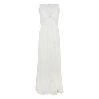 Alberta Ferretti Long Dress Without Sleeves - female - Alberta Ferretti - Gowns - White - M - Dresses