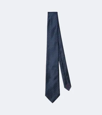 Charvet Polka-dot silk jacquard tie